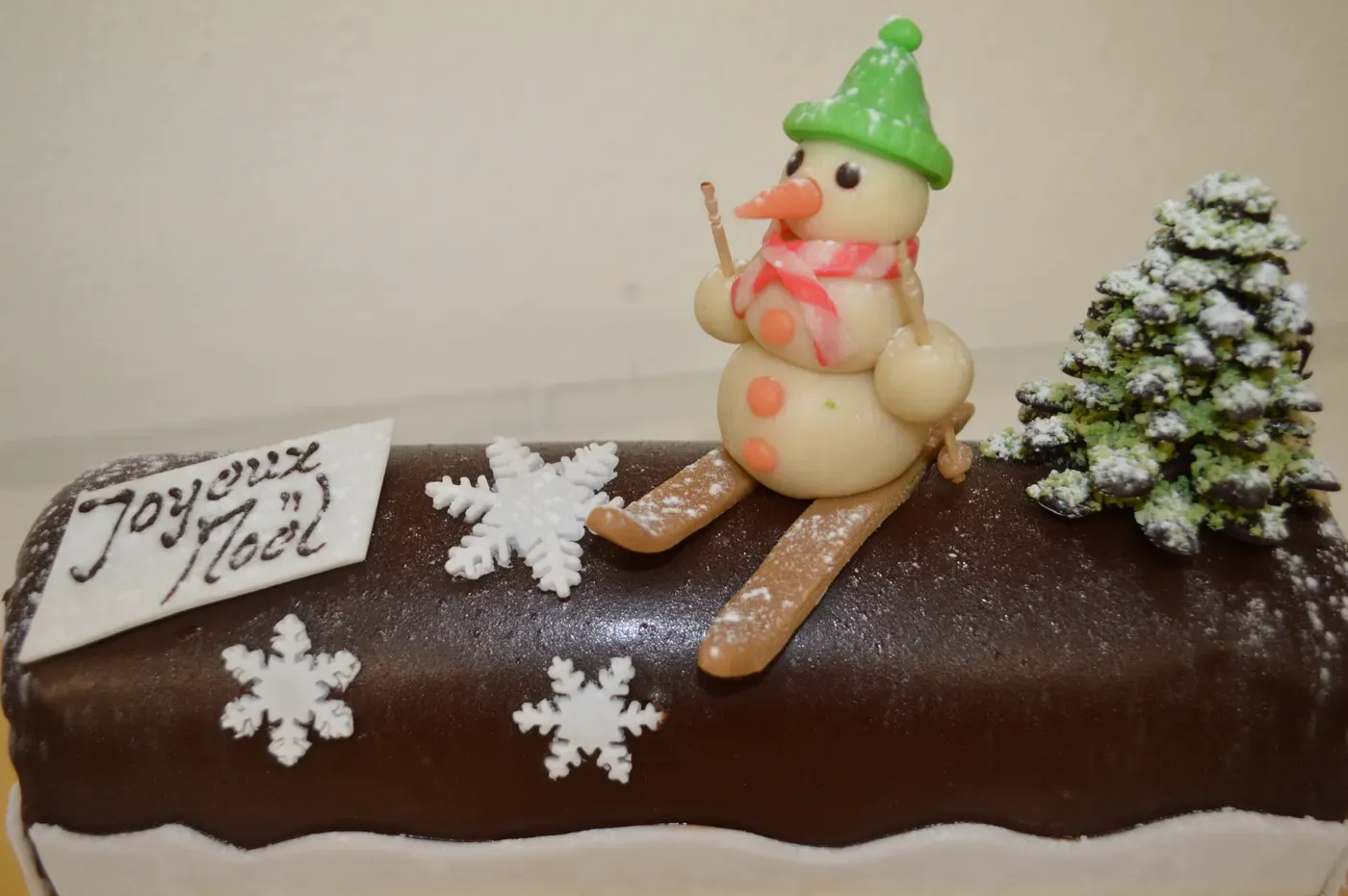 Bûche réalisée en atelier